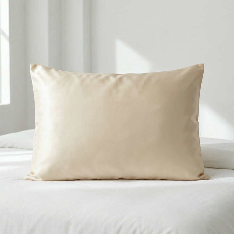 Taie d’oreiller en soie de mûrier 22 momme – Grade 6A – Charmeuse